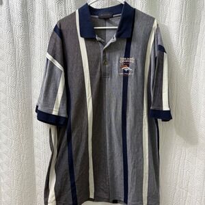 VTG Antigua Mens XL Denver Broncos Super Bowl Champions Polo Shirt